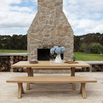 Load image into Gallery viewer, Ravenne 3pc Table and Bench Dining Setting - Timber Look