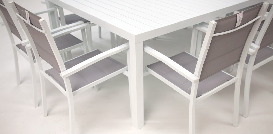 Queensville 11pc Dining Setting - White