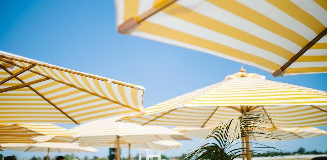 Billy Fresh 3m Bamboo Sunny Marbella Umbrella - Yellow