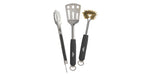 Load image into Gallery viewer, 3 Piece Stainless Steel BBQ Toolset