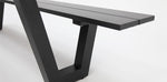 Load image into Gallery viewer, Addison Table and Bench Setting - Black