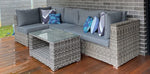 Load image into Gallery viewer, Amani 4pc Storage Lounge - Grey Storm
