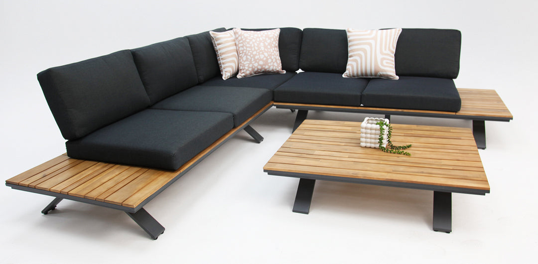 Ashwood Corner Lounge Setting - Grey