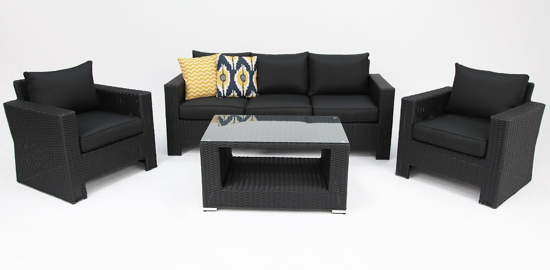 Banksia 311 Lounge Setting - Black Charcoal