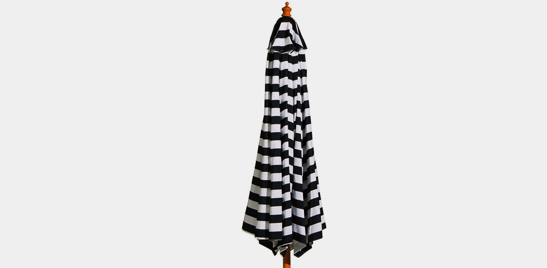 Billy Fresh 2m Bamboo French Riviera Umbrella - Black