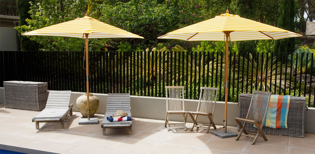 Billy Fresh 3m Bamboo Sunny Marbella Umbrella - Yellow
