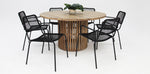 Load image into Gallery viewer, Carella Bahamas 7pc Dining Setting - Black