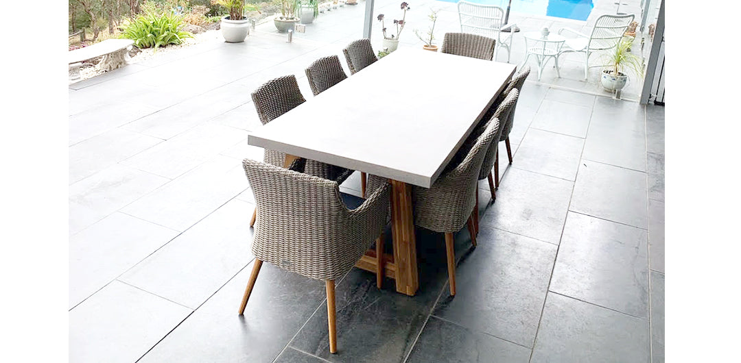 Charlotte Faro 9pc Dining Setting - Kobo Grey