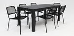 Load image into Gallery viewer, Dallas Bahamas 7pc Dining Setting - Black