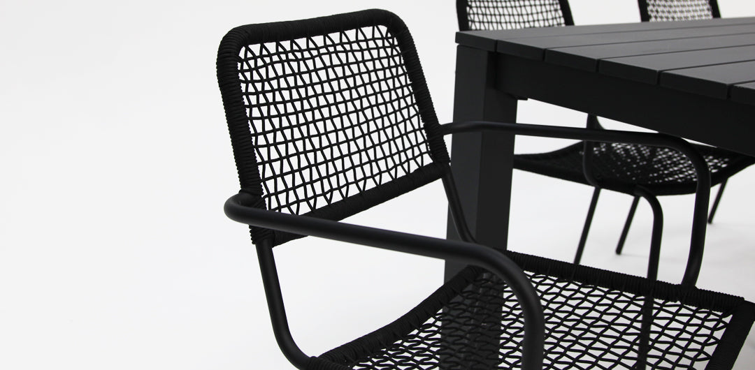 Dallas Bahamas 7pc Dining Setting - Black