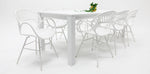 Load image into Gallery viewer, Dallas Fantail 9pc Dining Setting - White