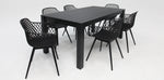 Load image into Gallery viewer, Dallas Java 7pc Dining Setting - Black
