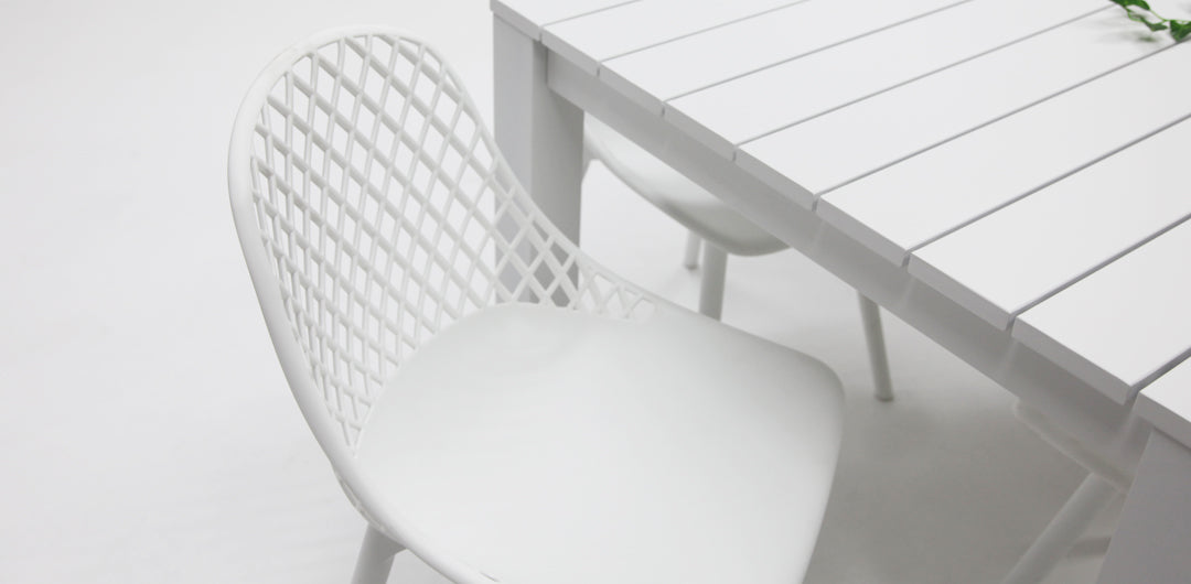 Dallas Persia 9pc Dining Setting- White