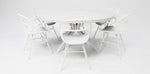 Load image into Gallery viewer, Drift Fantail Round 7pc Terrazzo Dining Setting