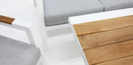 Load image into Gallery viewer, Esperance 4pc Lounge Setting with Sunbrella Fabric and Teak - White