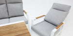 Load image into Gallery viewer, Esperance 4pc Lounge Setting with Sunbrella Fabric and Teak - White