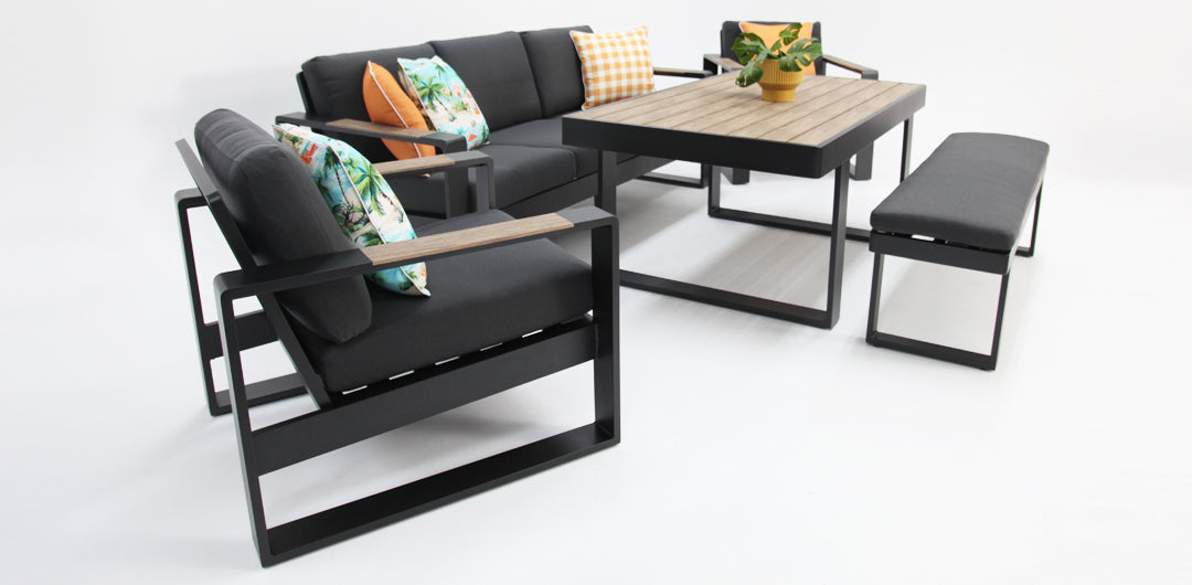 Frampton 5pc Lounge Setting - Anthracite