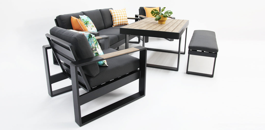Frampton 5pc Lounge Setting - Anthracite