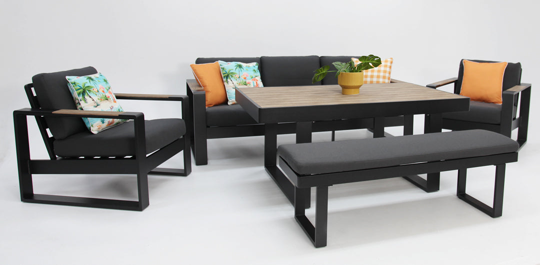 Frampton 5pc Lounge Setting - Anthracite