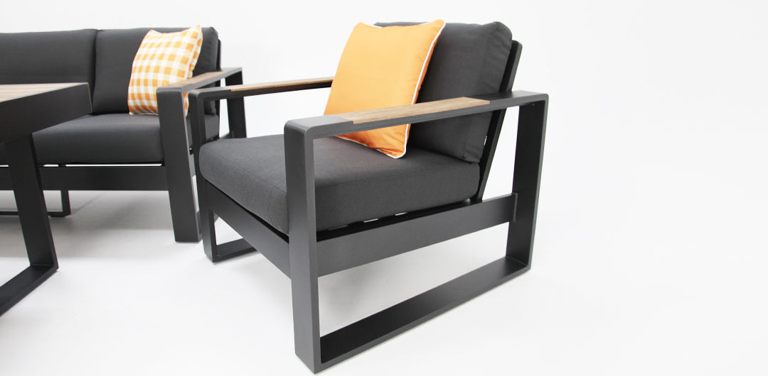 Frampton 5pc Lounge Setting - Anthracite