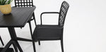 Load image into Gallery viewer, Frankie 5pc Armchair Dining Setting - Black