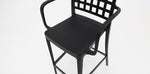 Load image into Gallery viewer, Frankie Resin Barstool with Arms - Black