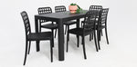 Load image into Gallery viewer, Frankie Azura 7pc Dining Set Armless - Black
