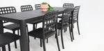 Load image into Gallery viewer, Frankie Azura 9pc Dining Set ARMLESS - Black