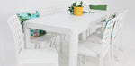 Load image into Gallery viewer, Frankie Azura 9pc Dining Set ARMLESS - White