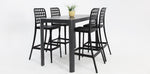 Load image into Gallery viewer, Frankie Remix 7pc Bar Set Armless - Black
