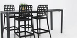 Load image into Gallery viewer, Frankie Remix 7pc Bar Set Armless - Black