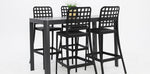 Load image into Gallery viewer, Frankie Remix 7pc Bar Set Armless - Black