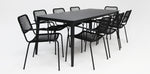 Load image into Gallery viewer, Java Bahamas 9pc Dining Setting - Black