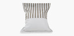 Load image into Gallery viewer, Lazy Days Taupe + White Stripe Floating Beanbag