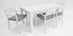 Load image into Gallery viewer, Dallas 7pc Aluminium Dining Setting - White