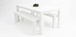 Load image into Gallery viewer, Dallas 220cm 3pc Dining Setting - White
