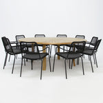 Load image into Gallery viewer, Oscar Bahamas 11pc Dining Setting - Black