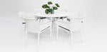 Load image into Gallery viewer, Persia Bailey Armchair Round 7pc Dining Setting - White