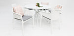 Load image into Gallery viewer, Persia Bailey Armchair Round 7pc Dining Setting - White
