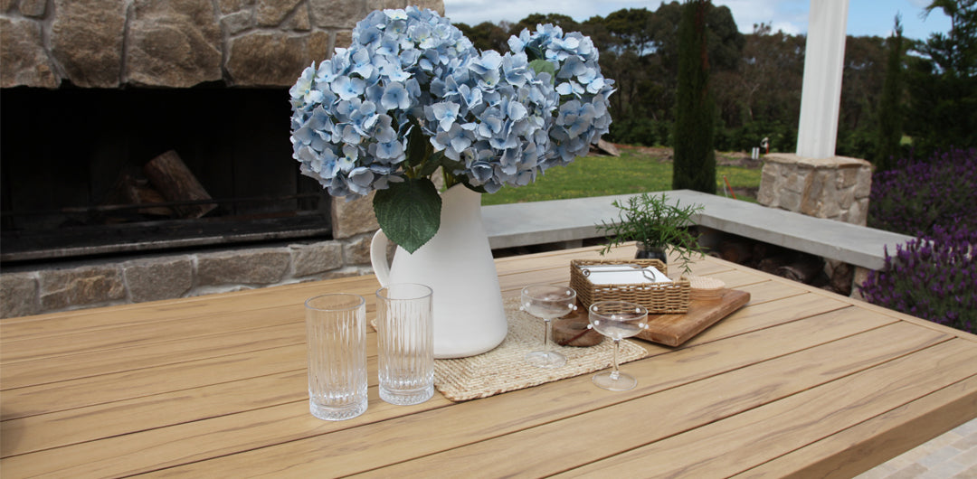 Ravenne 3pc Table and Bench Dining Setting - Timber Look