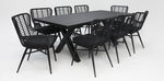 Load image into Gallery viewer, Ravenne Astrid 9pc Dining Setting - Black