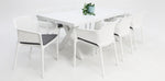 Load image into Gallery viewer, Ravenne Bailey Armchair 9pc Dining Setting - White