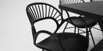 Load image into Gallery viewer, Ravenne Fantail 9pc Dining Setting - Black