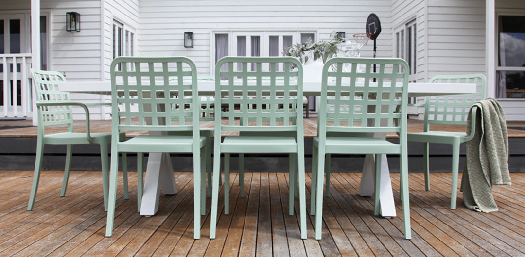 Ravenne Frankie 9pc Arm & Armless - White Green