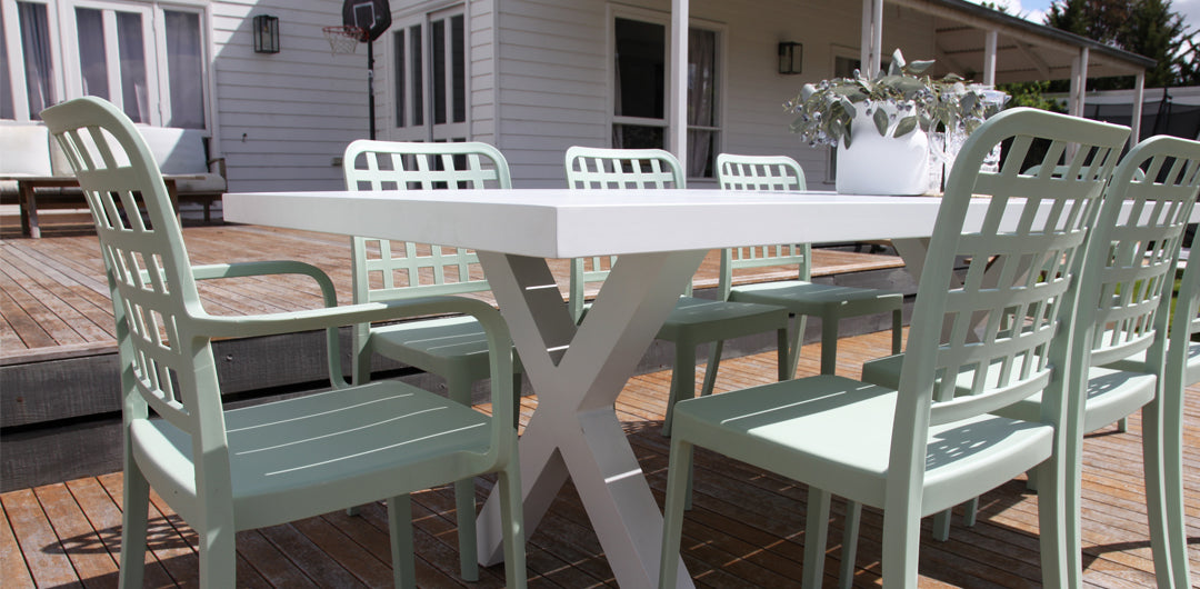 Ravenne Frankie 9pc Arm & Armless - White Green