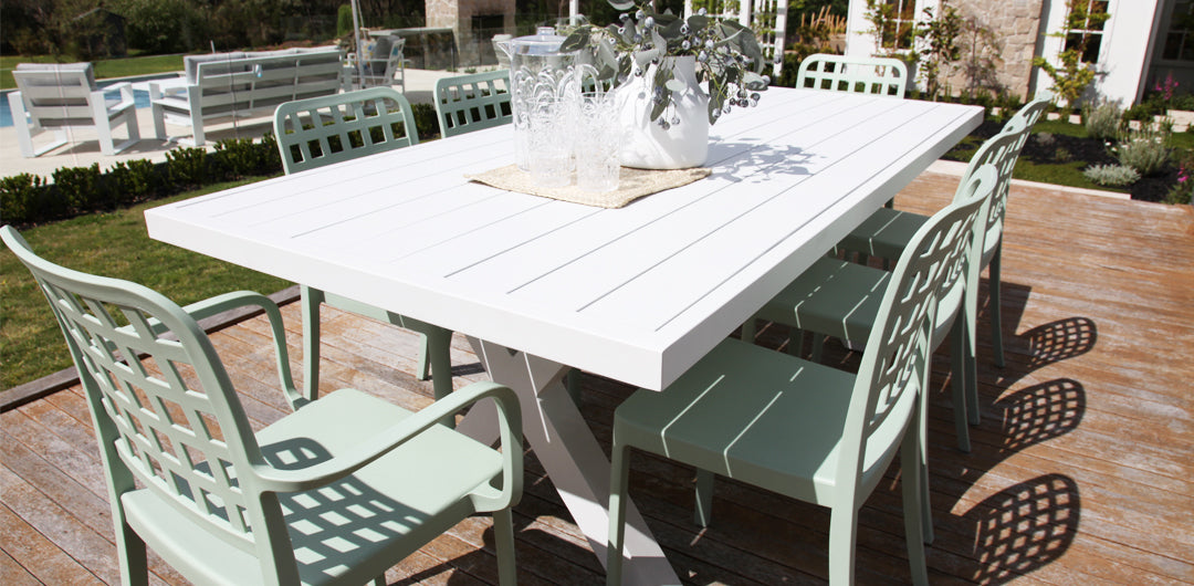 Ravenne Frankie 9pc Arm & Armless - White Green