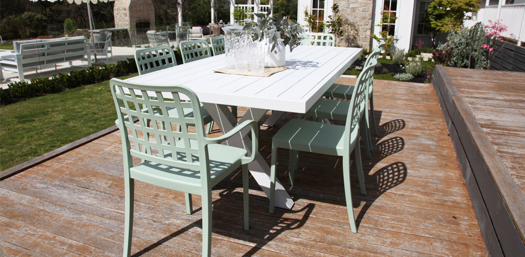 Ravenne Frankie 9pc Arm & Armless - White Green