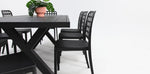 Load image into Gallery viewer, Ravenne Frankie 9pc Armless Dining Set - Black