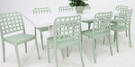 Load image into Gallery viewer, Ravenne Frankie Armless 9pc Dining Set - White Green