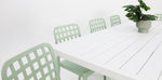 Load image into Gallery viewer, Ravenne Frankie Armless 9pc Dining Set - White Green